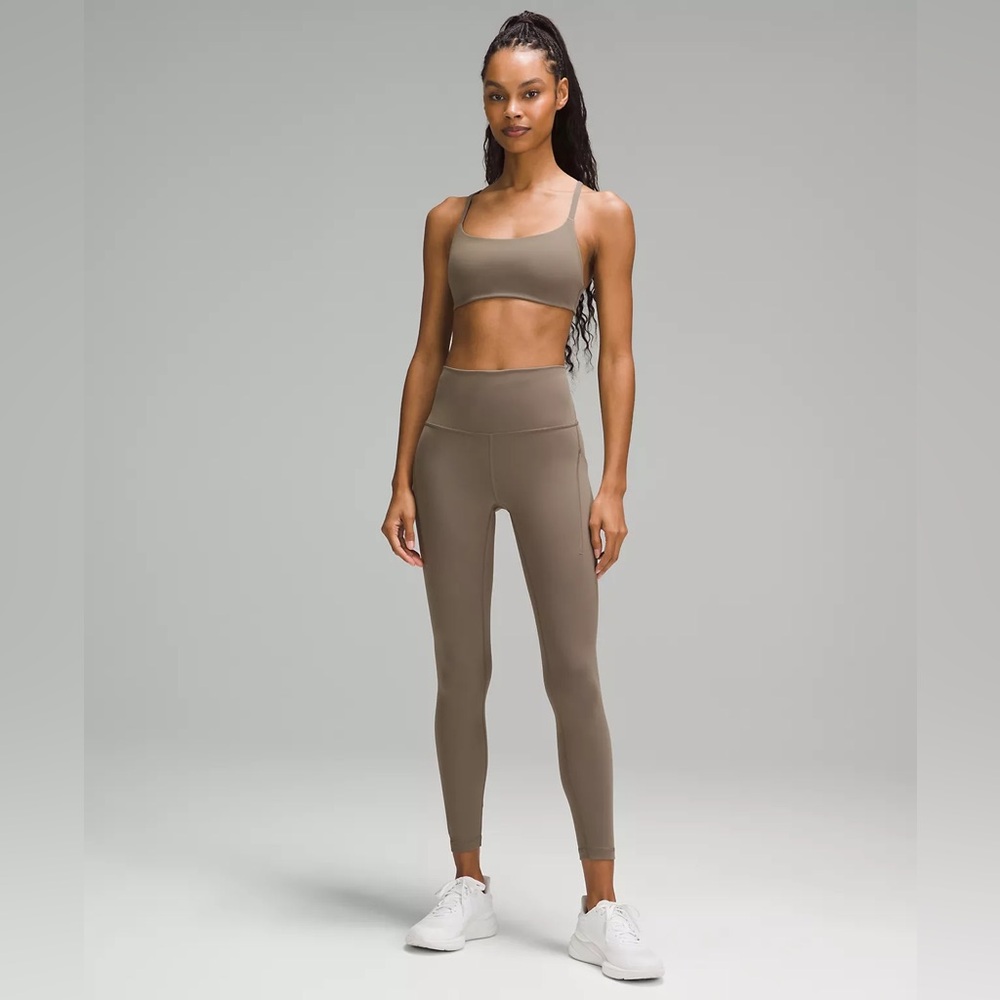 NWT lululemon Wunder Train High-Rise Tight with Pockets 25" Size 2 in Nomad